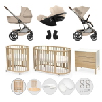Kit Nascita Neonato Cybex Trio Balios con Cameretta Stokke Sleepi V3 Natural