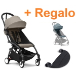Stokke Passeggino Yoyo 3 Black-Taupe con Poggiagambe +Regalo