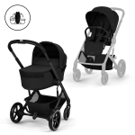 Cybex Duo Balios S Lux con Navicella Richiudibile Moon Black