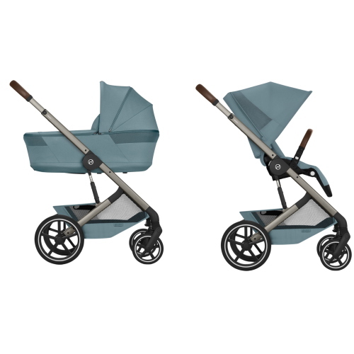 Cybex Trio Balios Stormy Blue con Navicella Richiudibile e Cloud G3 I-Size