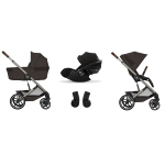 Cybex Trio Balios Chocolate Brown con Navicella Richiudibile e Cloud G3 I-Size  