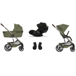 Cybex Trio Balios Moss Green con Navicella Richiudibile e Cloud G3 I-Size