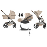 Cybex 4 in 1 Balios Almond Beige con Navicella Richiudibile e Isofix