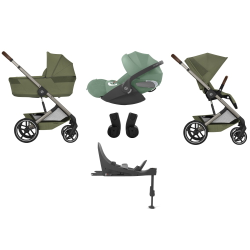 Cybex 4 in 1 Balios Moss Green con Navicella Richiudibile e Isofix