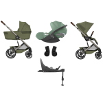 Cybex 4 in 1 Balios Moss Green con Navicella Richiudibile e Isofix