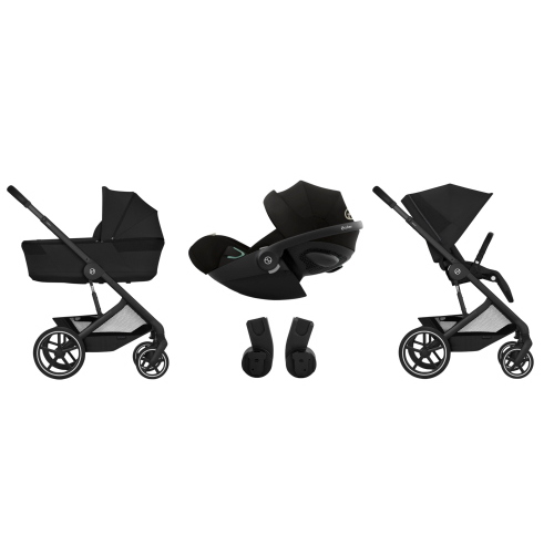Cybex Trio Balios Moon Black con Navicella Richiudibile e Cloud G Plus i-Size
