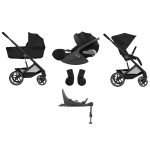 Cybex 4 in 1 Balios Moon Black con Navicella Richiudibile e Isofix