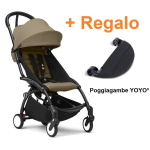 Stokke Passeggino Yoyo 3 Black-Toffe con Poggiagambe in Regalo