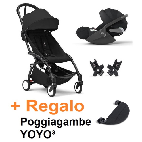 Stokke Baby Travel System YoYo 3 Black con Cloud T i-Size Plus
