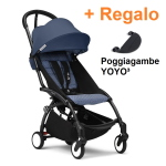 Stokke Passeggino YoYo 3 Air France Blue con Poggiagambe Omaggio