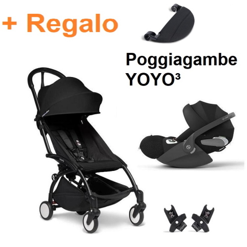 Baby Travel System YoYo 3 Black con Cloud T I-Size
