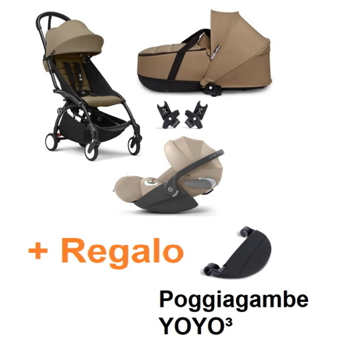 Stokke Trio Yoyo 3 Toffe con Cybex Cloud T Plus I-Size