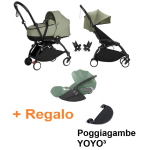 Stokke Trio Yoyo 3 Olive con Cybex Cloud T Plus I-Size
