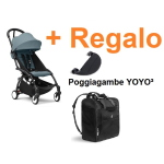 Stokke Passeggino Yoyo 3 Aqua con Zaino e poggiagambe omaggio