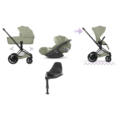 Cybex 4 in 1 ePRIAM Style Matt Black-Sage Green con Isofix