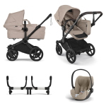 Bugaboo Trio Donkey 6 Desert Taupe con Cloud T i-Size Plus