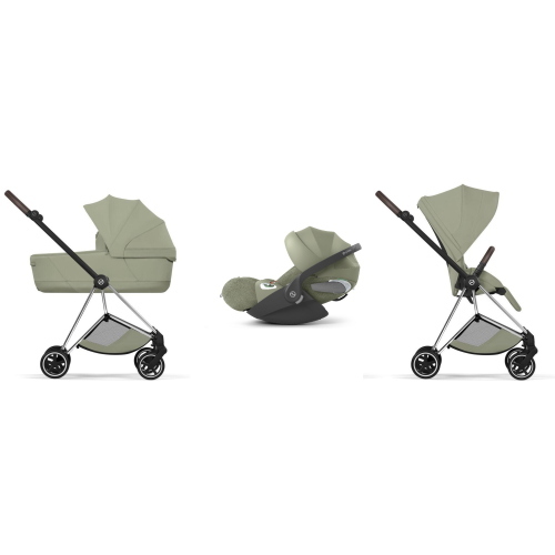 Cybex Trio Mios Style Chrome-Sage Green con Cloud T i-Size