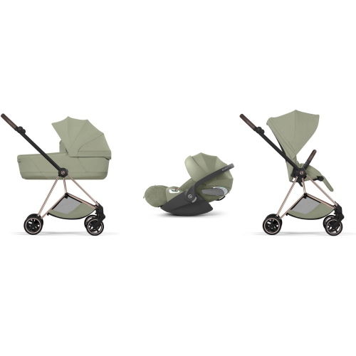 Cybex Trio Mios Style Rosegold-Sage Green con Cloud T Plus