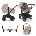 Bugaboo Trio Donkey 6 Desert Taupe con Cloud G i-Size Plus