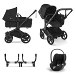 Bugaboo Trio Donkey 6 Heritage Black con Cloud T i-Size