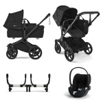 Bugaboo Trio Donkey 6 Heritage Black con Cloud T i-Size Plus