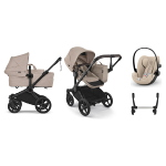 Bugaboo Trio Donkey 6 Desert Taupe con Cloud G i-Size Plus
