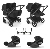 Bugaboo Gemellare Donkey 6 Heritage Black con 2 Cloud T i-Size