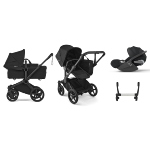 Bugaboo Trio Donkey 6 Heritage Black con Cloud T i-Size Plus