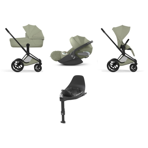 Cybex Priam Style 4 in 1 Matt Black-Sage Green con Isofix