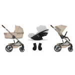 Cybex Trio Balios Almond Beige con Navicella Richiudibile e Cloud G i-Size