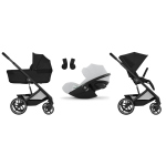 Cybex Trio Balios Moon Black con Navicella Richiudibile e Cloud G i-Size