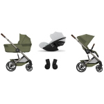 Cybex Trio Balios Moss Green con Navicella Richiudibile e Cloud G I-Size