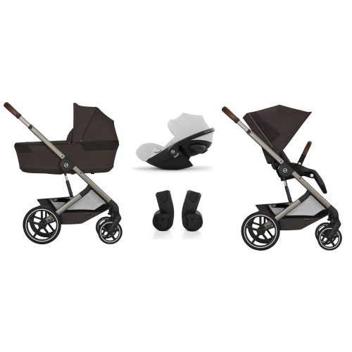 Cybex Trio Balios S Lux Chocolate Brown con Navicella richiudibile e Cloud G i-Size