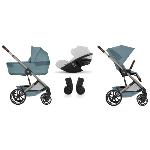 Cybex Trio Balios Stormy Blue con Navicella Richiudibile e Cloud G I-Size