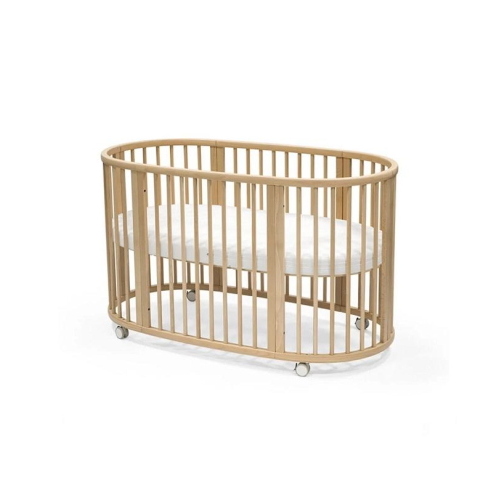Stokke Letto Sleepi Bed V3 Natural con materasso -  lenzuolo - kit ruote
