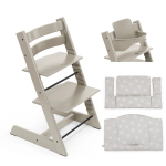 Stokke Seggiolone Tripp Trapp 3 in 1 Cashmere Grey con cuscino