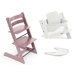 Stokke Seggiolone Tripp Trapp 3 in 1 Heather Mauve-white con vassoio