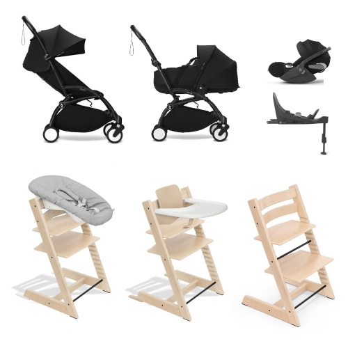 Kit Nascita neonato Trio Yoyo 3 con isofix e Tripp Trapp
