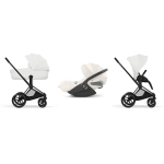 Cybex Trio Priam Style Matt Black-Off White con Cloud T I-Size