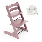 Stokke Seggiolone Tripp Trapp 2 in 1 Heather Mauve con Baby Set white