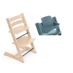 Stokke Seggiolone Tripp Trapp 2 in 1 Natural con Baby Set fiordo blue