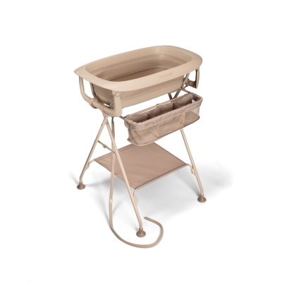 Twistshake Luxury Bath Kit Mocha – Vaschetta Pieghevole con Supporto 
