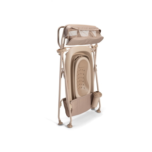 Twistshake Luxury Bath Kit Mocha – Vaschetta Pieghevole con Supporto 