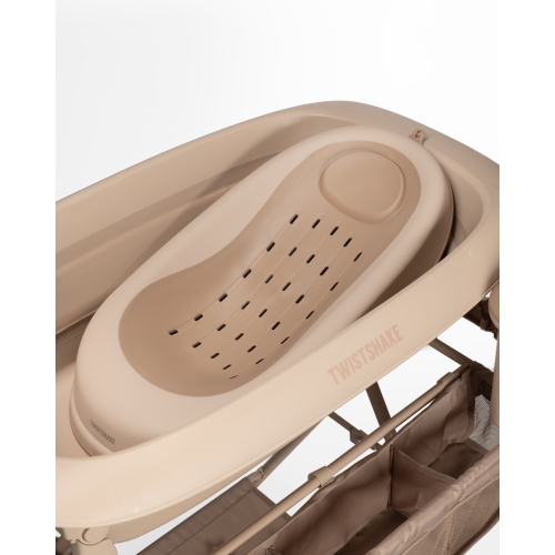 Twistshake Luxury Bath Kit Mocha – Vaschetta Pieghevole con Supporto 