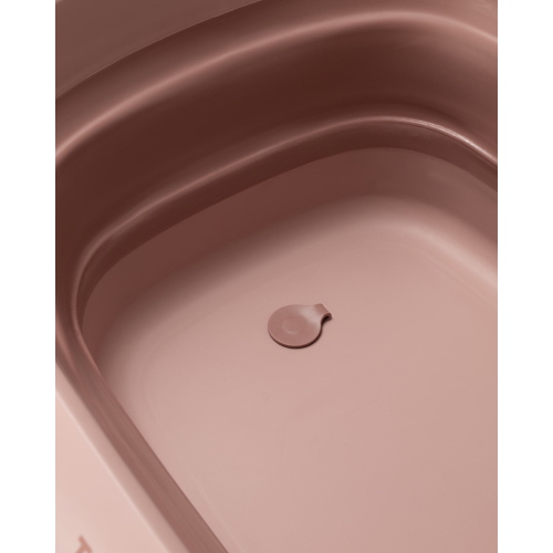 Twistshake Luxury Bath Kit Faded Pink – Vaschetta Pieghevole con Supporto 