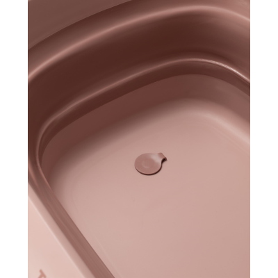 Twistshake Luxury Bath Kit Faded Pink – Vaschetta Pieghevole con Supporto 