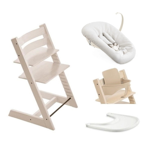 Stokke Seggiolone per neonati Tripp Trapp 4 in 1 Whitewash