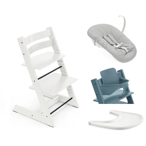 Stokke Seggiolone per neonati Tripp Trapp 4 in 1 White