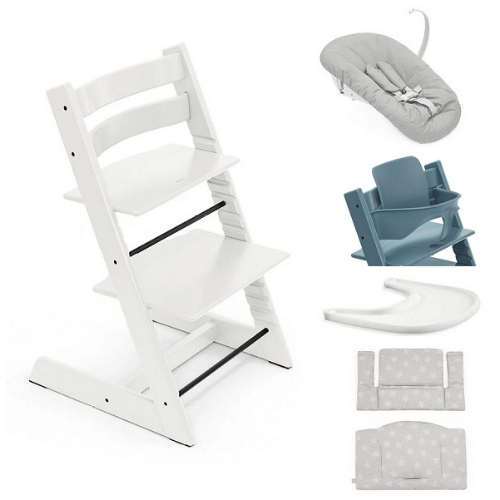 Stokke Seggiolone per neonati Tripp Trapp 5 in 1 White