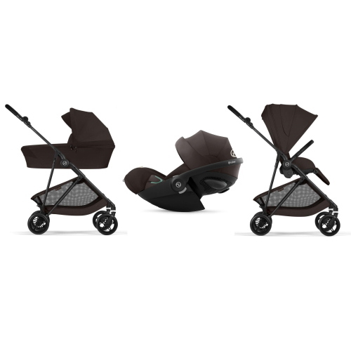 Cybex Trio Melio Carbon Chocolate Brown con Cloud G3 Plus I-Size